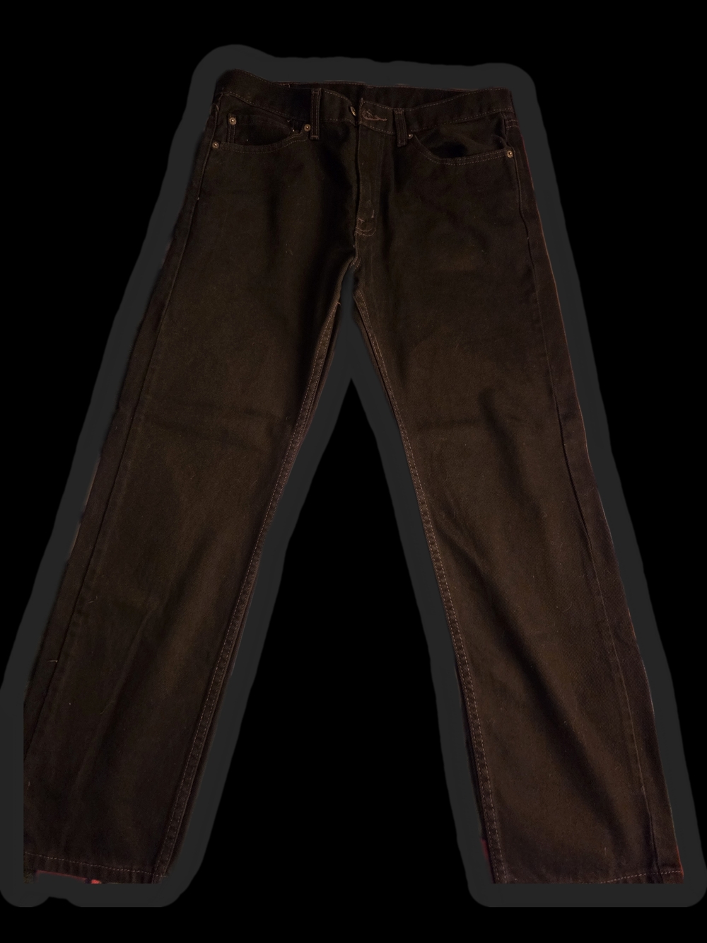 Levi's Black Straight-Leg Jeans